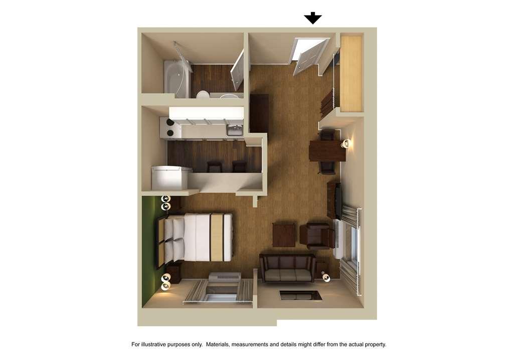 Extended Stay America Suites - Chicago - Lombard - Yorktown Center Værelse billede
